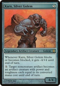 Karn, Silver Golem (Commander's Arsenal), Oversize Cards