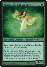 Azusa, Lost but Seeking (Commander's Arsenal), Oversize Cards