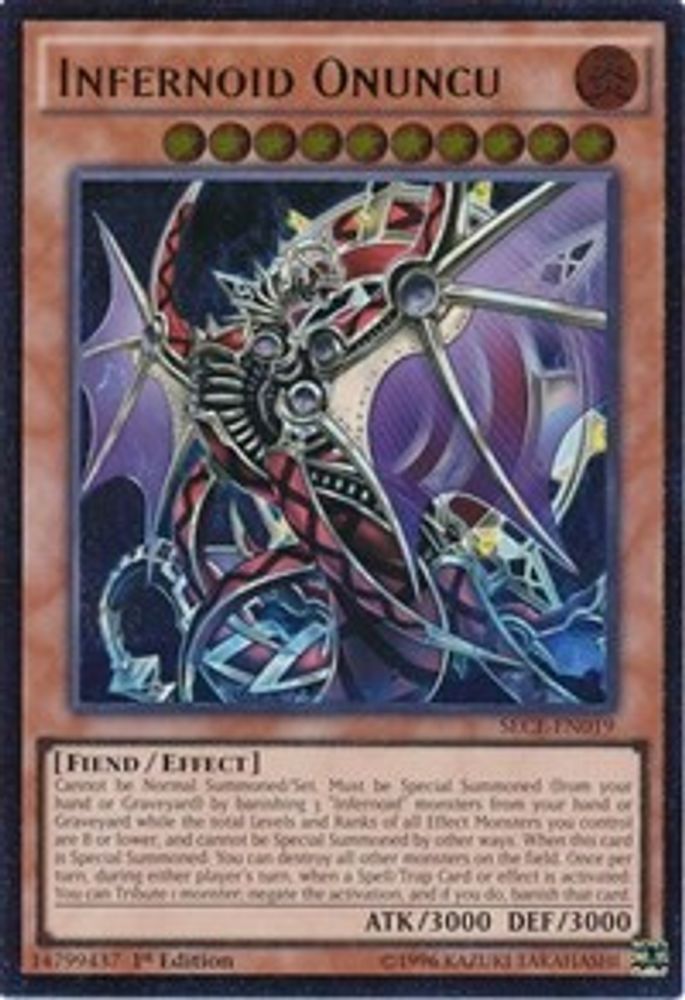 Infernoid Onuncu (UTR), 1st-edition, front