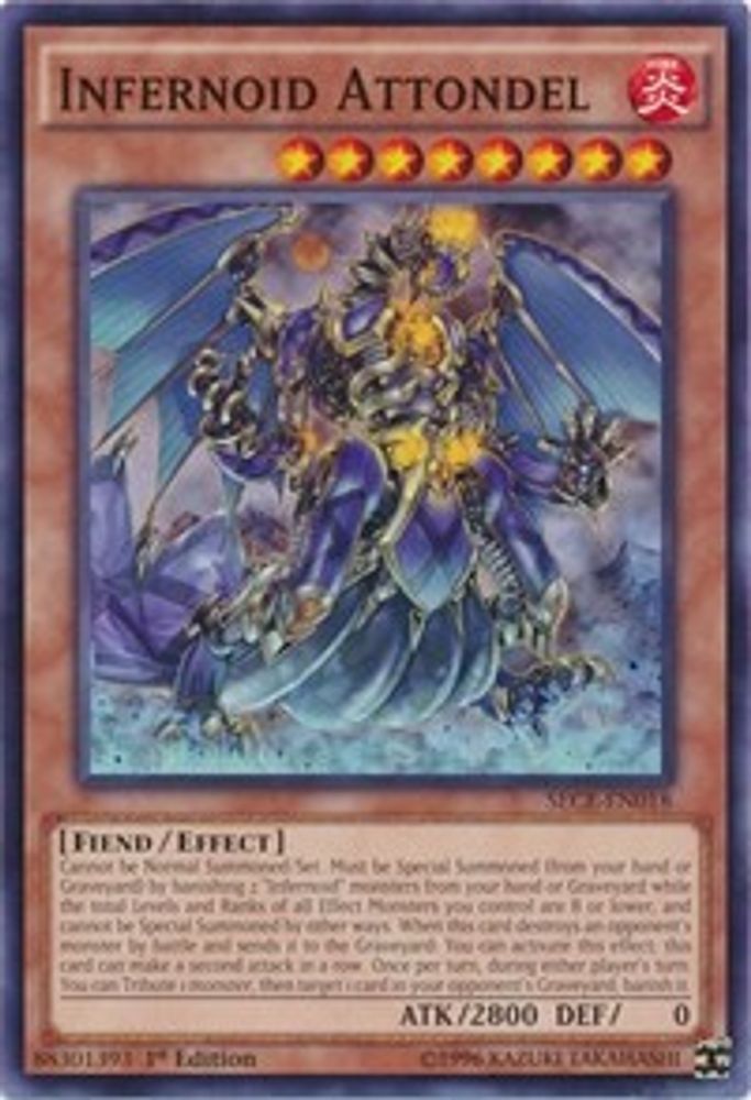Infernoid Attondel, 1st-edition, front