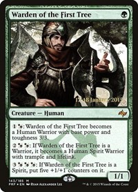 Warden of the First Tree, Prerelease Cards