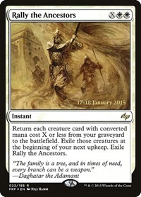 Rally the Ancestors, Prerelease Cards