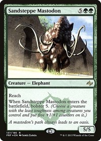 Sandsteppe Mastodon, Prerelease Cards