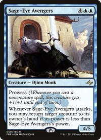 Sage-Eye Avengers, Prerelease Cards