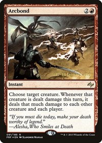 Arcbond, Prerelease Cards