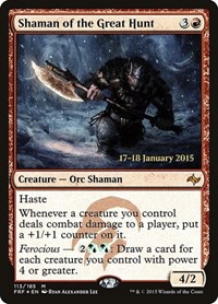 Shaman of the Great Hunt, Prerelease Cards