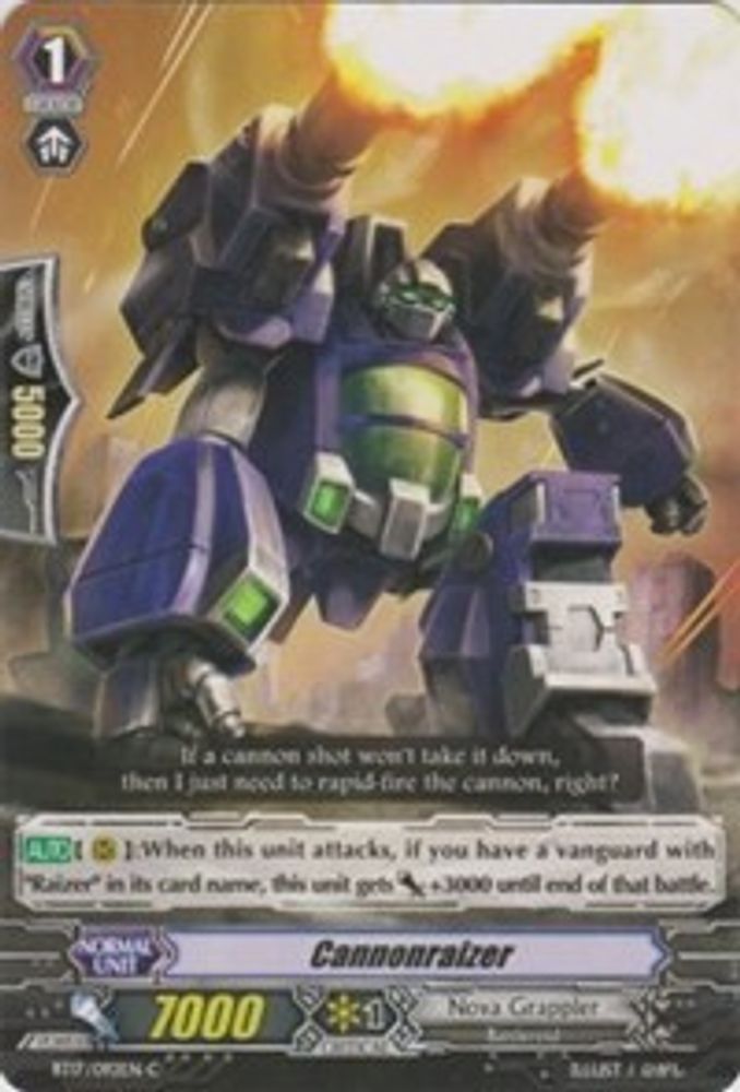 Cannonraizer, Standard, front