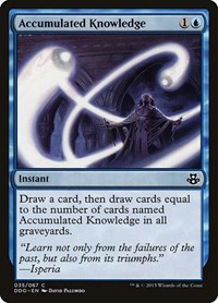 Accumulated Knowledge, Duel Decks: Elspeth vs. Kiora