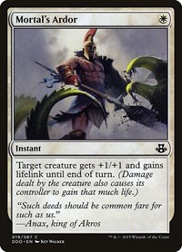 Mortal's Ardor, Duel Decks: Elspeth vs. Kiora