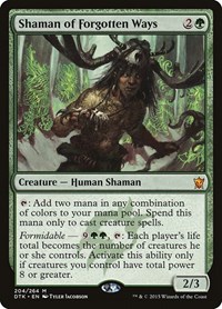 Shaman of Forgotten Ways, Dragons of Tarkir