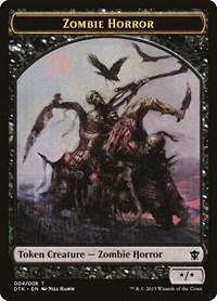 Zombie Horror Token, Dragons of Tarkir