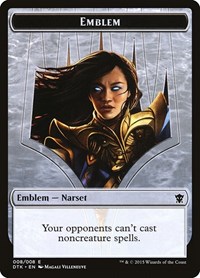 Emblem - Narset Transcendent, Dragons of Tarkir