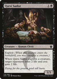 Qarsi Sadist, Dragons of Tarkir
