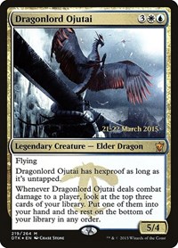 Dragonlord Ojutai, Prerelease Cards