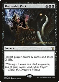 Damnable Pact, Prerelease Cards