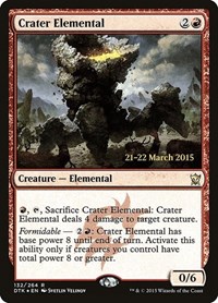 Crater Elemental, Prerelease Cards