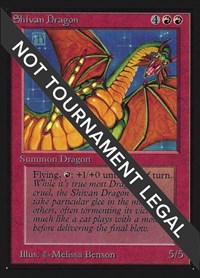Shivan Dragon (IE), International Edition