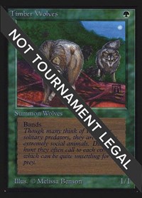 Timber Wolves (CE), Collector's Edition