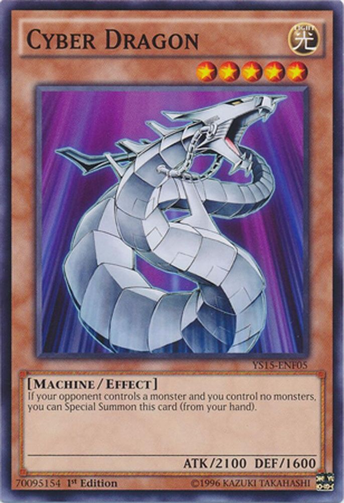 Cyber Dragon, 1st-edition, front