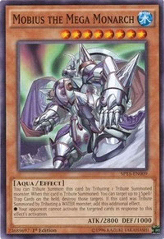 Mobius the Mega Monarch, 1st-edition, front
