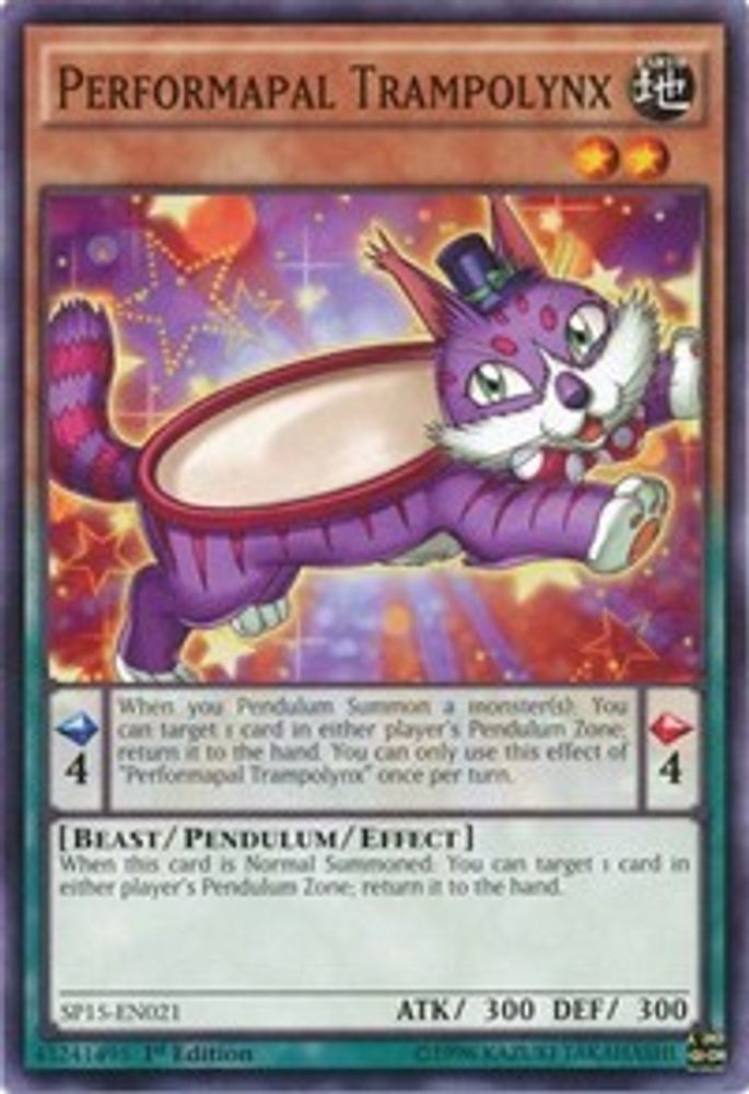 Performapal Trampolynx, 1st-edition, front