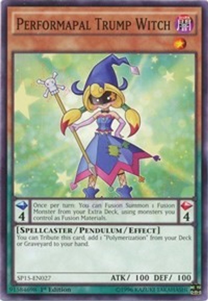 Performapal Trump Witch, 1st-edition, front
