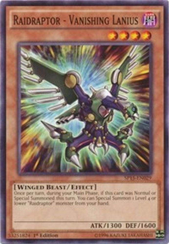 Raidraptor - Vanishing Lanius, 1st-edition, front
