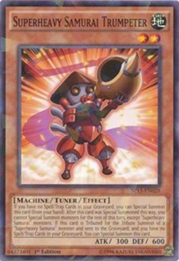 Superheavy Samurai Trumpeter (Shatterfoil), 1st-edition, front