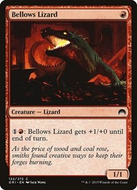 Bellows Lizard, Magic Origins